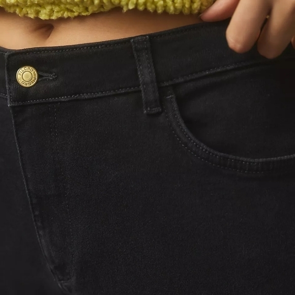 Anthropologie Pilcro Yaya Mid Rise Crop Flare Jeans 34 Tall - Picture 3 of 14